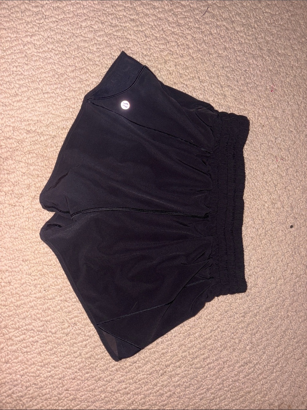 lululemon athletica Black Women's Athletic Shorts with Reflective Trim - Picture 2 of 3